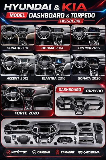 Панели приборов, щиты: Hyundai Sonata. Torpedo, Sit Hyundai Accent. Kia Rio Kia Forte — 1