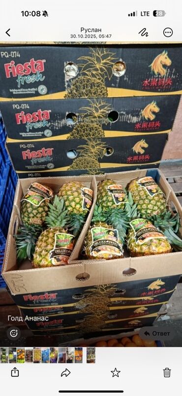 фруктовый себет: Ассорти импортных фруктов и ягод премиум-категории. В наличии на