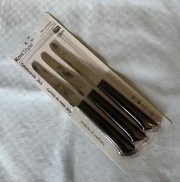 mala stega: Noževi kuhinjski KmtStyle 12cm 3/1 NOVO. Opis proizvoda: Dužina — 3