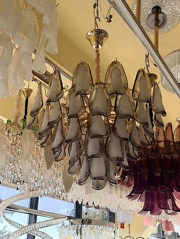 ламы: Подвесная люстра из художественного стекла Murano-стиля - — 1