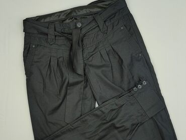 spodnie f f: Material trousers for women, size M