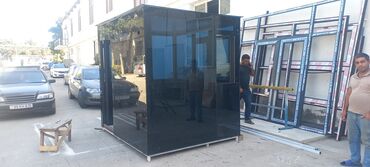 Butkalar, köşklar: MÜHAFİZƏ BUTKALARI. ağ plastik 155X155=890 man qara şüşəli — 23