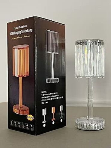 Stol lampaları: Kristal Stolüstü Lampa✨ Qiymət : 25 AZN💫 Həm pult ilə, həm də — 4