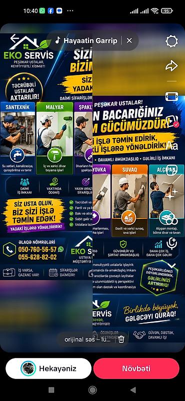 alcıpan ustası: Santexnik ustası tələb olunur, Növbəli qrafik, Aylıq ödəniş — 1