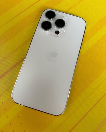 apple 10: IPhone 14 Pro, Б/у, 256 ГБ, Белый, Зарядное устройство, Защитное стекло, Чехол, 87 %