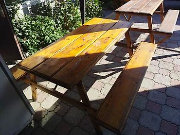 Столы и стулья для кафе: Стол и стул для кафе, Б/у, Самовывоз — 1