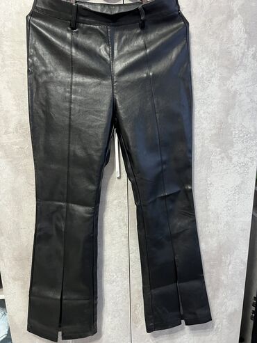 черные классические брюки женские: Классические, Высокая талия, Осень-весна, M (EU 38), L (EU 40)