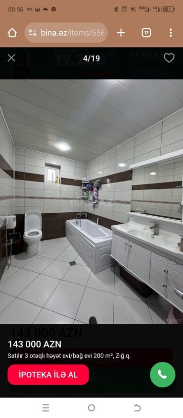 Həyət evləri və villaların satışı: Satılır 3 otaqlı həyət evi/bağ evi, Zığ q. Xüsusiyyətlər: - Geniş — 10