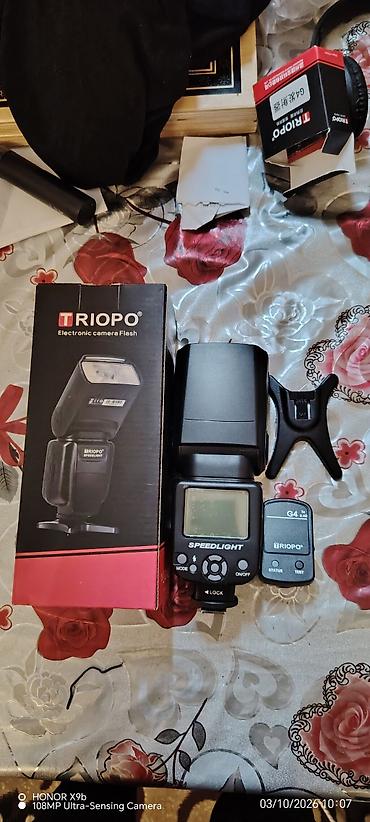 kamera internetsiz: TRIOPO Speedlight fotoaparat üçün elektron flaş seti Məhsulun — 1