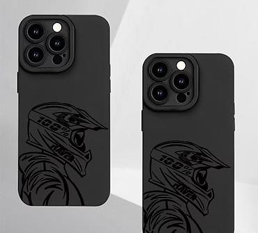 iphone 13 case: Motosiklet temalı qara telefon kabı.
 iphone 13 ; 13 pro — 1