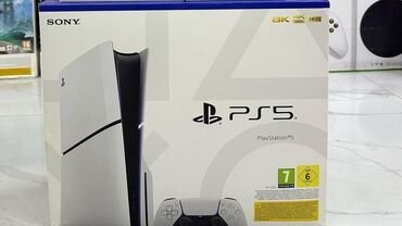 PS5 (Sony PlayStation 5): PlayStation 5 slim 1tb yaddaş karopkadir blomu üsdündə tecılı satılır