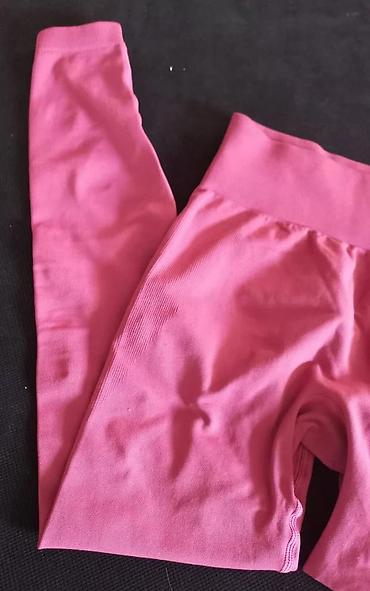 Helanke, biciklistički šortsevi: Ženske sportske helanke – visoki struk, bešavne - Boja: ciklama/roze — 9