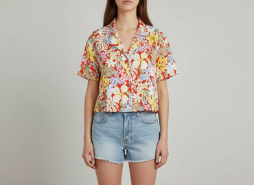 abercrombie fitch bluza z futerkiem: Forever 21, Сорочка жіноча, розмір S