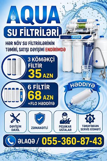 SU FİLTİRLƏRİNİN DƏYİŞİMİ ENDİRİMDƏ 3KÖMƏKÇİ FİLTİR-35AZN