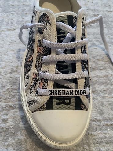 adidas campus: Кеды Christian Dior - Модель низкие на шнуровке, с резиновым носком — 4