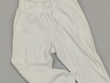 welurowe spodnie dresowe: Spodnie dresowe, H&M, 1.5-2 lat, 92, stan - Bardzo dobry