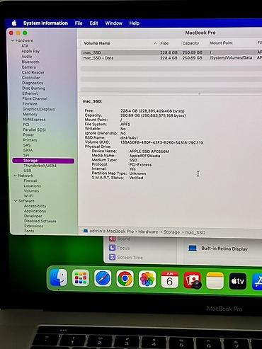 macbook pro m3: Macbook Pro 2019 15.4inch i7-9750H A1990 Ram: 16gb Yaddaş: 256gb SSD — 8