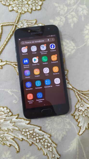 Samsung: Samsung Galaxy J2 Pro 2018, Б/у, 16 ГБ, цвет - Черный, 2 SIM
