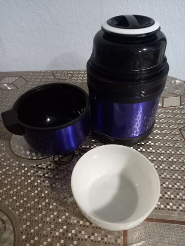 Çaydanlar və qəhvədanlar: Rəng - Göy, Termos, Metal, 0,5 bucket volume l, Türkiyə