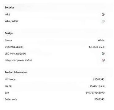 Modemi, ruteri i mrežni uređaji: Essentiel b AC750 Easy WiFi – Wi‑Fi repetitor - Proširenje bežične — 17