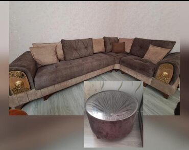 Qonaq otağı dəstləri: Künc divan, İşlənmiş, Açılan