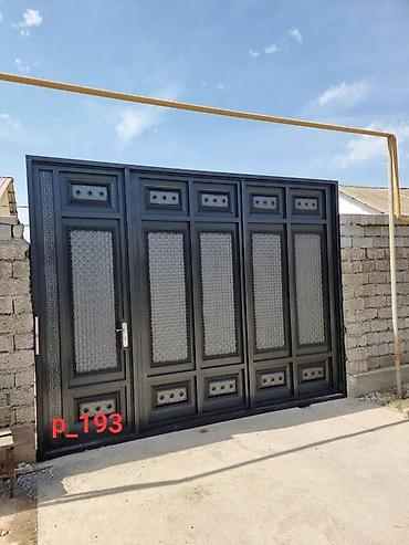 Откатные ворота: Металлические ворота с декоративной отделкой. Подходят для установки — 33