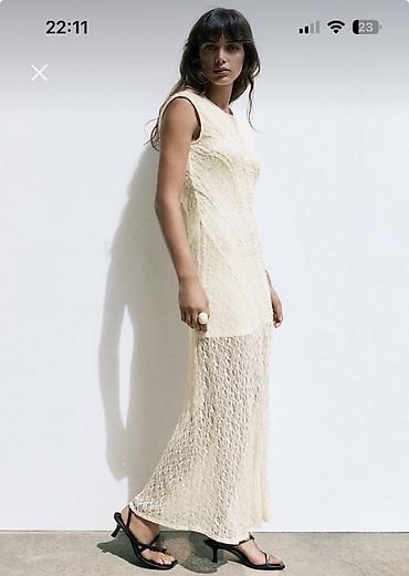 Pull & Bear krem rəngli krujeva maxi don 100 azn alınıb 1 defe lalafo.az -da Pull & Bear krem rəngli krujeva maxi don 100 azn alınıb 1 defe