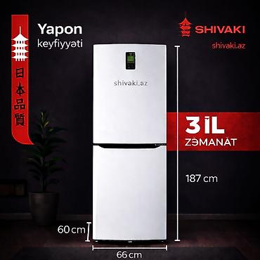 Yeni 2 qapılı Shivaki Soyuducu Satılır, rəng - Ağ, Təkərli