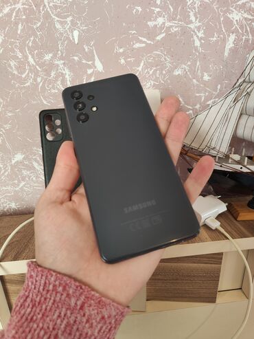 xiaomi mi note 3 ekran: Samsung Galaxy A32, 64 GB, rəng - Qara, Barmaq izi, İki sim kartlı