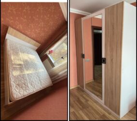 художественная ковка мебель: İkinəfərlik çarpayı, Dolab