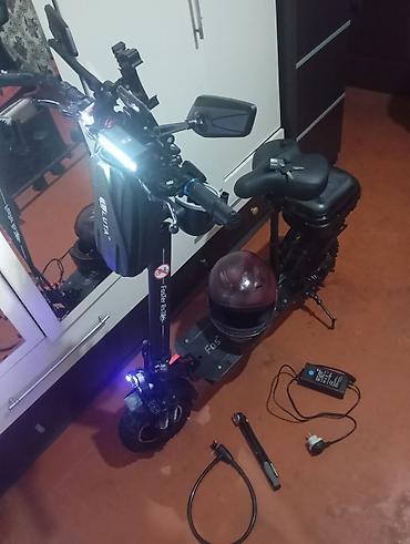 Elektrikli samokatlar: Elektrik skuter – güclü off-road təkərlər və oturacaqlı komplekt - — 3