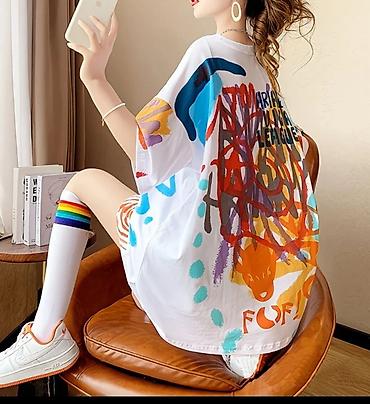 nike tech flecce: Футболка, Оверсайз, Хлопок, Новый, Стандарт — 1
