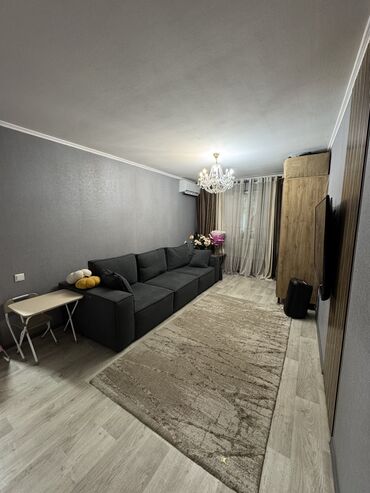 бишкек пол дома: 2 комнаты, 44 м², 104 серия, 1 этаж, Евроремонт