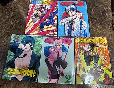 adi: Серия манги «Chainsaw Man» (автор Тацуки Фудзимото), тома 1–5. - — 1