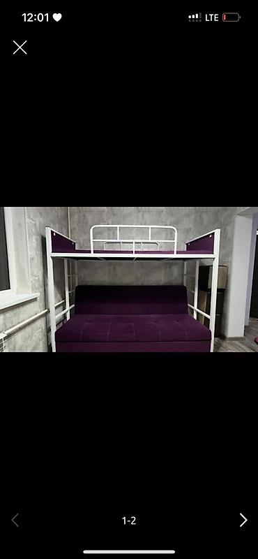 Двухъярусная конструкция «кровать + диван» - Верх: односпальное
