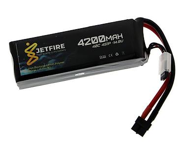 batareyanı: JetFire 14.8V 4200mAh 40C Li-Po 4S batareya Yüksək axınlı layihələr — 2