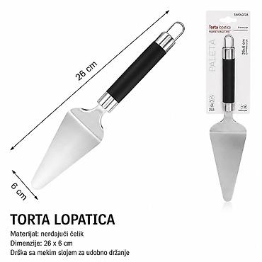 KMT Lopatica za torte sa crnom čeličnom ručkom 2406562 Praktična