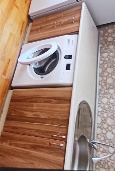 Mətbəx dolabları: Mətbəx asma dolabları dəsti - Rəng: açıq krem - Material: laminat/MDF — 1