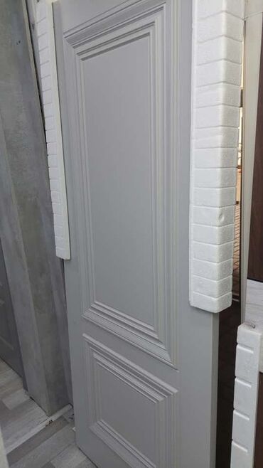 пластиковые двери межкомнатные: Межкомнатная глухая дверь, МДФ, Окрашенная, цвет - Серый