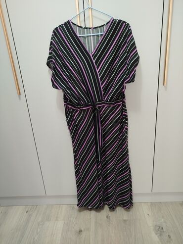 вечерние короткие платья с пышной юбкой: Повседневное платье, Лето, 5XL (EU 50)