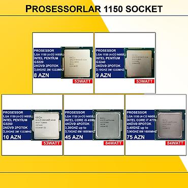 Prosessorlar “LGA 1150 socket (4cü nəsil)” ⭐LGA 1150 (4cü nəsil) İntel