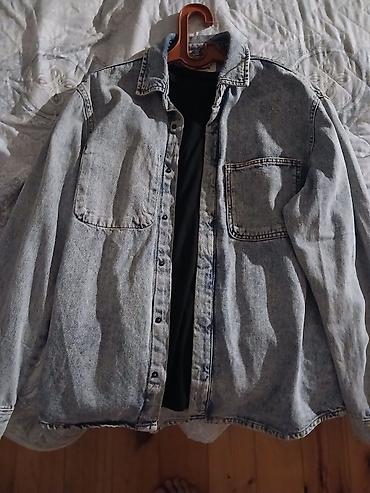 Kişi/qadin jeans denim ceket regular olcu M cox az istifade olunub