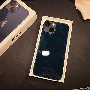 IPhone 13, Б/у, 128 ГБ, Синий, Коробка, 80 %