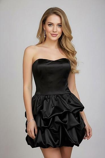 Haljine: 🔥Kratka svečana haljina bez bretela od satena
✅3200 din — 10