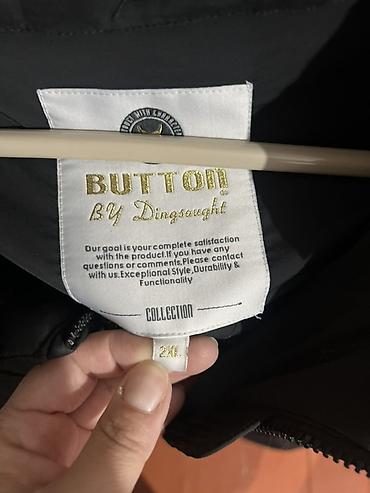 Верхняя одежда: Женское удлинённое пуховое/утеплённое пальто-пуховик BUTTON BY — 2