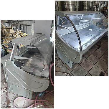 Холодильное оборудование: 2 eded vitrin soyuducu,biri 600 azn. Tam işlekdir. Uzunlugu 1,50m — 1