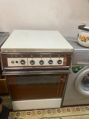 Qaz sobaları: Mətbəx üçün qaz plitəsi və üst dolab dəsti - Qaz plitəsi: 4 gözlü üst — 3