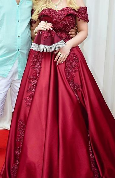 Haljine: Luksuzna bordo svečana haljina / venčanica (Kao nova!) ​Prodajem — 3