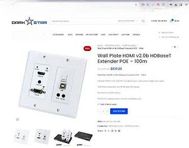 Aksesoari za TV i video: HDBaseT 2.0 HDMI/VGA/USB zidni predajnik sa prijemnikom – ekstender i — 16