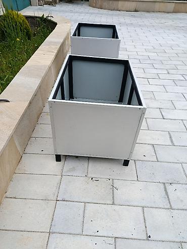 Bitkilər üçün dibçəklər: Alüminium materialdan hazırlanmışdır, çürüməyə qarşı taxta — 2